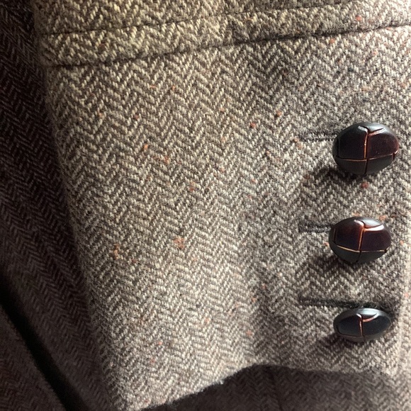 Womens car coat tweed material - Picture 4 of 8